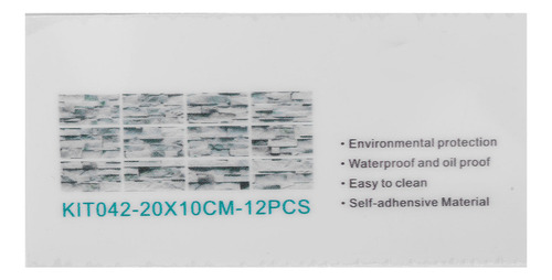 12 Pegatinas Autoadhesivas Para Azulejos De Pvc, Impermeable