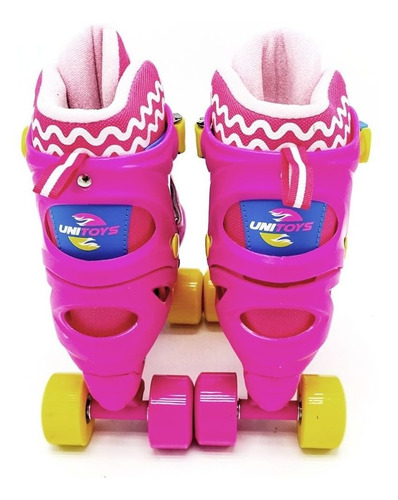 Imagem 6 de 9 de Patins Infantil 4 Rodas Feminino Menina Roller Criança Rosa