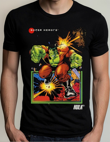 Playera Hombre Hulk Iron Man Avengers Super Heroes