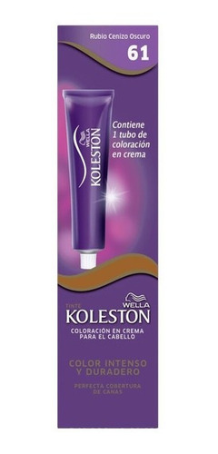 Tinta 6.1 Koleston Rubio Cenizo Oscuro