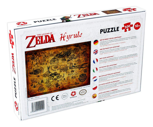 Rompecabezas Winning Moves 29490, Zelda Hyrule Field, 500 Pi
