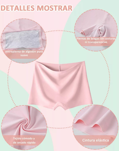 Bragas Invisibles Sin Costuras Para Niñas De 8 A 18 Años