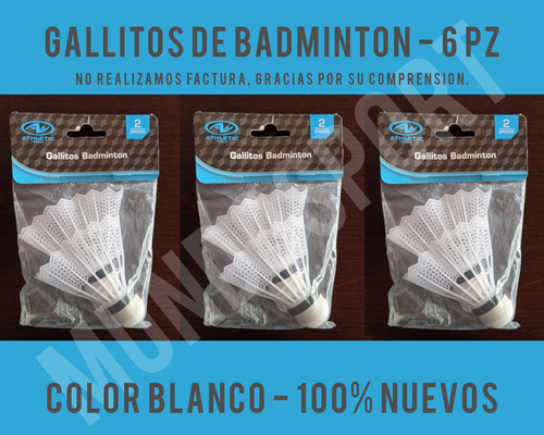 Gallitos Badminton - Pack / 100% N |_| E \/ 0 