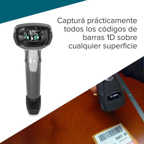 Lector de código de barras con soporte Zebra DS2200 Series DS2208 USB 2D 4.5V - 5.5V twilight black