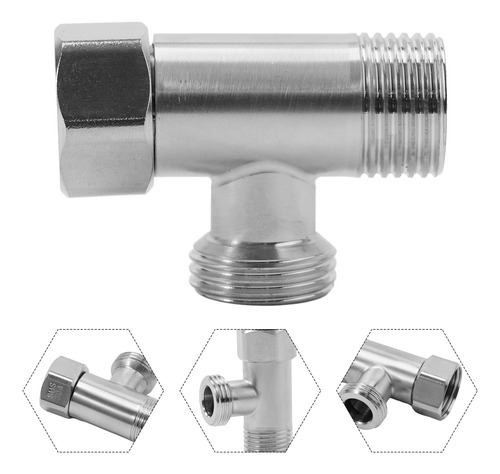 Válvula Desviadora En Forma De T Para Inodoro Con Adaptador