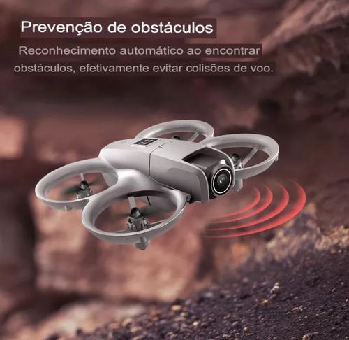 Lançamento 2025 Mini Drone Gt3 V66 D16 Sensor De Obstáculos Cinza
