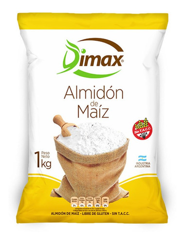 Almidón De Maíz  Dimax Sin Tacc X 1 Kg