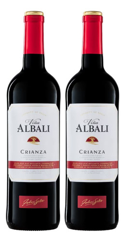 Kit 2 Vinhos Viña Albali Crianza Tinto Espanha 750ml
