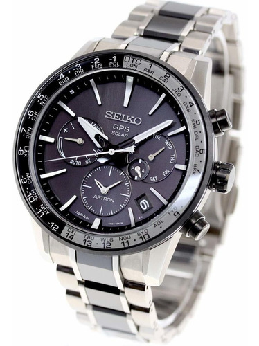 Reloj Seiko Astron Solar Dual-time 43mm 10atm - Ssh011j1
