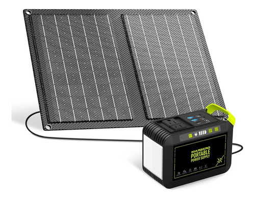  Generador Solar Camping, Estación Energía Portátil De 88 Wh