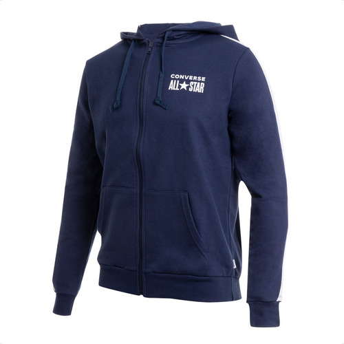 Imagen 3 de 4 de Campera Converse All Star Sleeve Striped Hombre Casual Moda