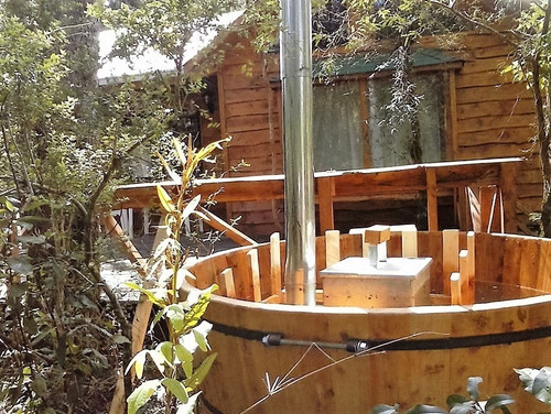 Tina Caliente Madera De Ciprés 2 Pax Caldera Galvanizada