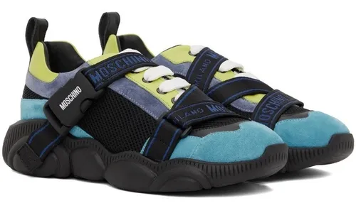 Tenis Moschino Teddy Logo Tape Sneakers Originales Hombre 6 847.5