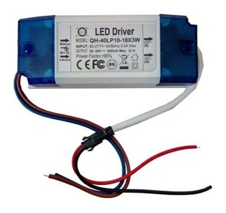 Led Driver Entrada 85-277v Salida Dc30-60v 650ma 10-18x3w