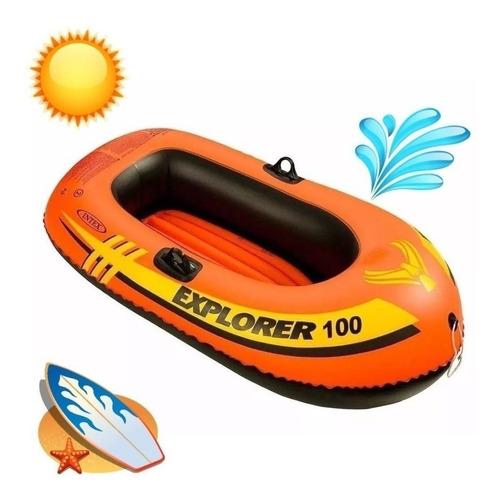 Bote Inflable Explorer Pro 100 147x84x36cm 1 Persona