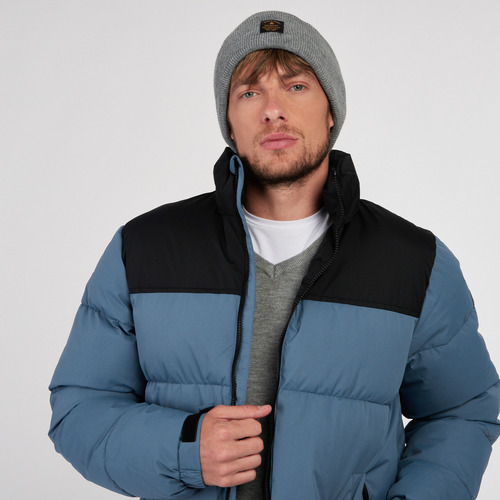 Campera Hombre Inflada Kevingston Challenger Celeste