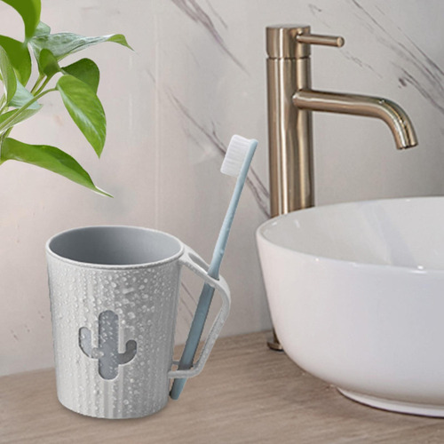 4 Taza De Enjuague Para Baño Taza De Lavado Irrompible Gris