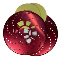 Comprar Chapas Cubre Discos Freno Brake Cover Tuning Rojo .x2 P2
