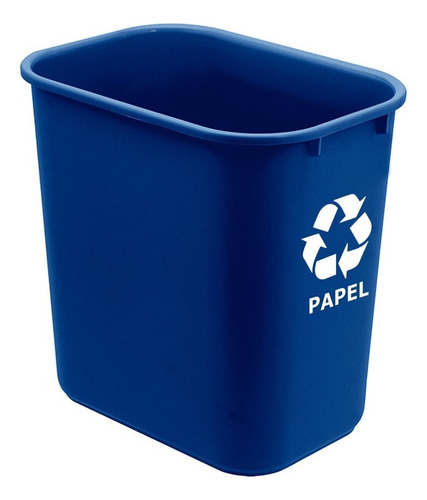 Lixeira Coleta Seletiva 12 L Para Reciclagem Acrimet 572 Cor Azul