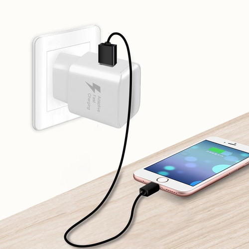 Adaptador Cargador Pared Usb Carga Ultra Rápida iPhone Andro
