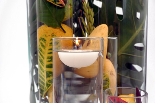 Imagen 4 de 10 de 10 Velas Flotantes Medianas Para Cilindro Aluzza