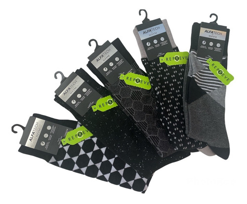 Paquete De 5 Pares De Calcetín P/ Caballero Marca Alfani