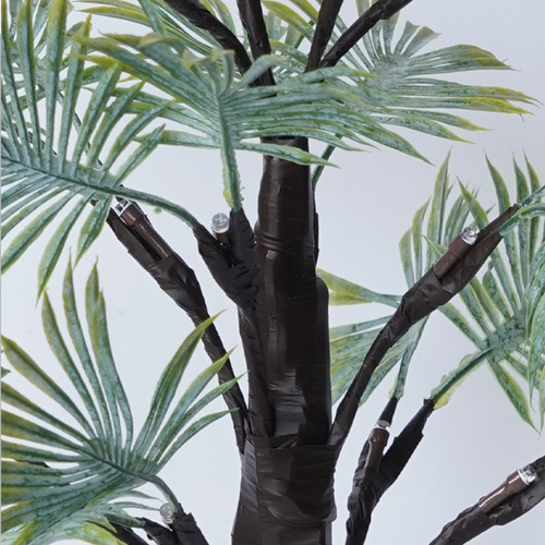 Lámpara Led Con Forma De Árbol De Hojas De Palmera Para Deco