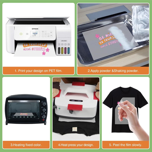 Papel Transfer Telas Oscuro Carta Algodón Playeras 20 Hojas
