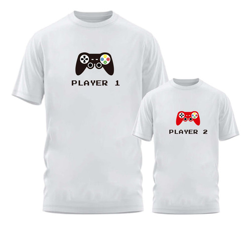Combo Remeras Padre Hijo Gamer Personalizado