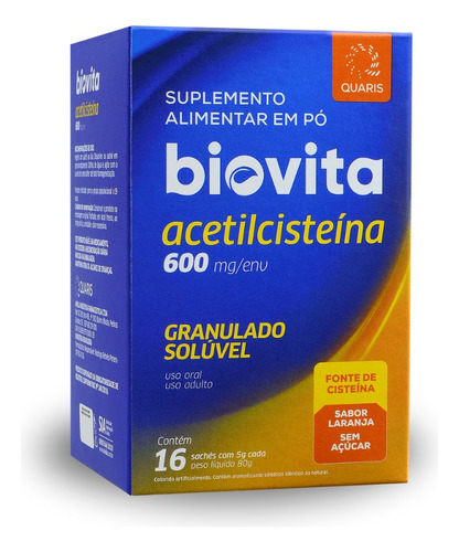 Biovita P/ Alívio Da Tosse, Gripes E Resfriados 16 Sachês