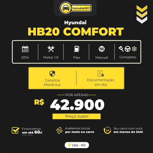 Hyundai HB20 Comf./C.Plus/C.Style 1.0 Flex 12V