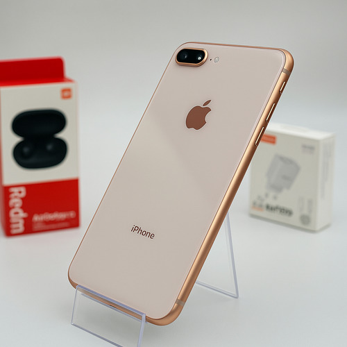 Iphone 8 Plus 256gb Rose C/fone Bt À Pronta Entrega Dourado (Usado)