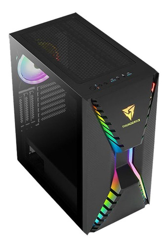 Imagen 2 de 6 de Gabinete Gamer Thunder X3 Cronus G V.1 Rgb Black Media Torre