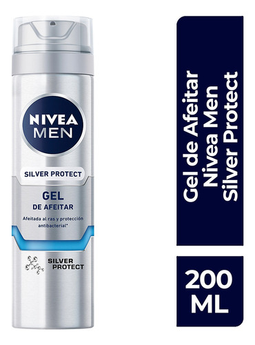 Gel Para Afeitar Nivea Men Silver Protect 200ml