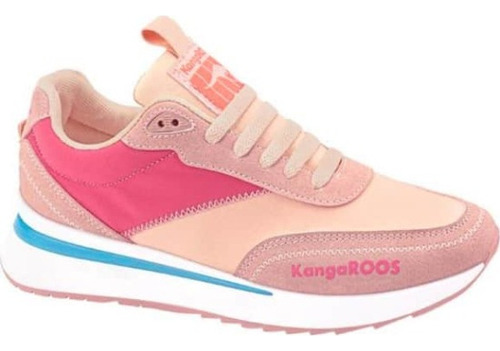 Tenis Urbano Retro Kangaroos 1406 Rosa Mujer