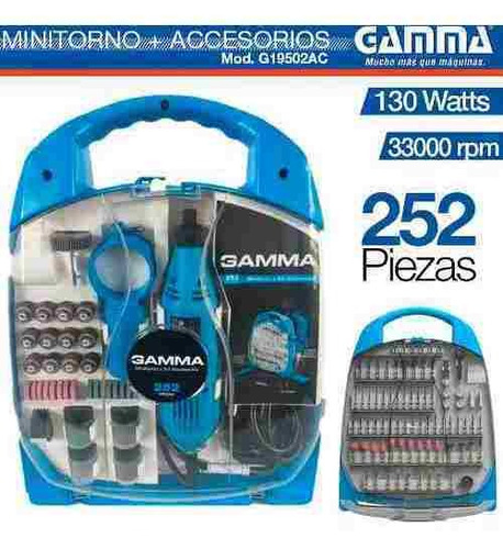 Mini Torno Gamma 130w 252 Accesorios Minitorno G19502ac