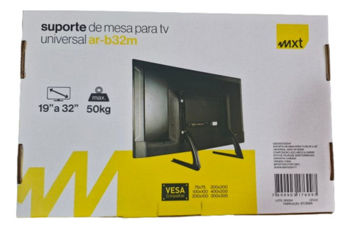 Suporte Base De Mesa Para Tv De 19 A 32 Polegada Led Lcd