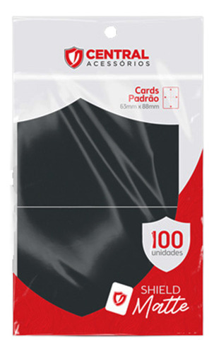 Central Shield - Matte: Preto