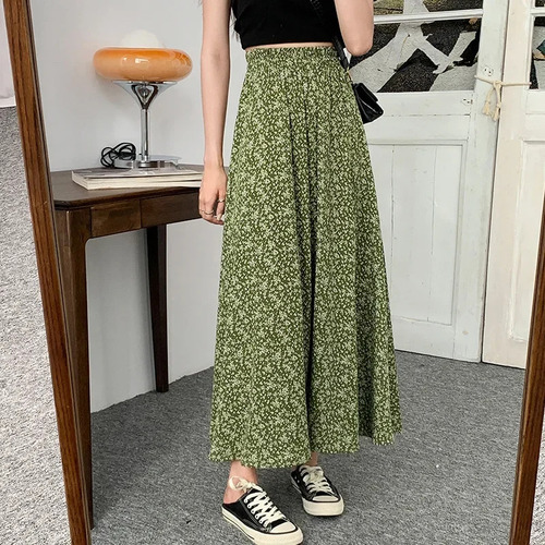 Vestido De Verano Con Falda Midi Floral En A Para Mujer