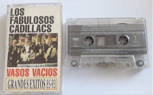 Los Fabulosos Cadillacs Vasos Vacios Cassette (leer Detalle)