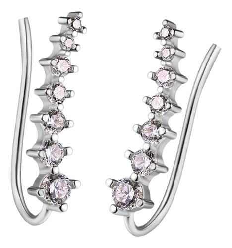 2 Piezas Ear Cuffs Ear Cuff Clip Para Fecha Día De Blanco