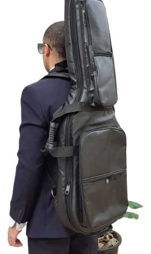 Semi Case Violão Gianini Folk 108x44x14 Capota Marítima Pelu