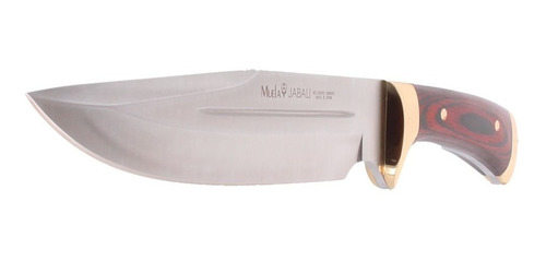 Cuchillo Muela Modelo Jabali 17 Cm Coral Prensado Y Laton