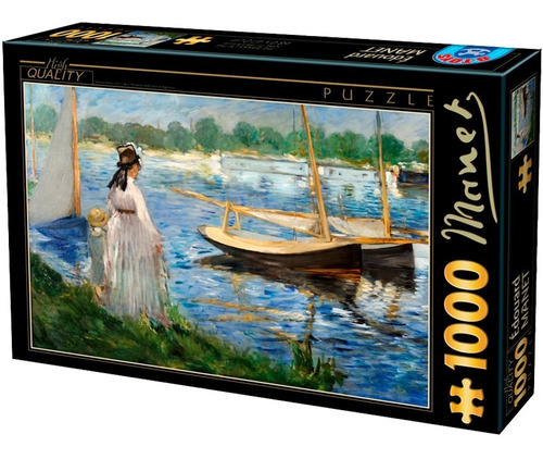 Rompecabezas 1000 Pza Manet, Al Borde Del Sena En Argenteuil