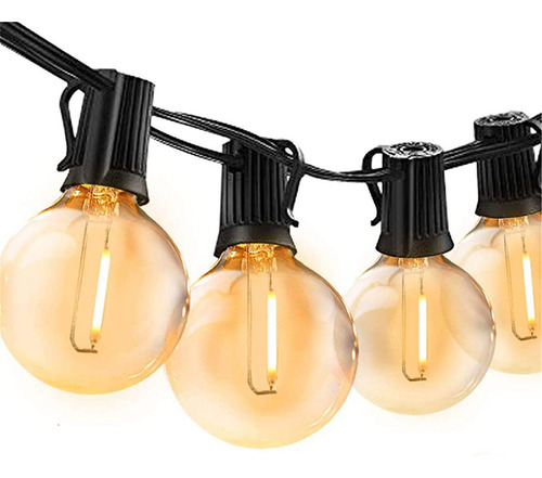 10m Guirnalda De Luces 15 Focos Led Exterior Vintage Jardin
