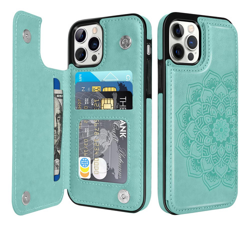 Funda Bentoben Para iPhone 12 Pro Max Aqua Mandala