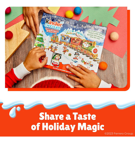 Kinder Joy Calendario De Adviento Navideño 127g 24pz