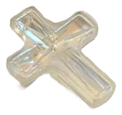 Separador Conector Cruz De Cristal 35x22mm Bisuteria 5 Pzs