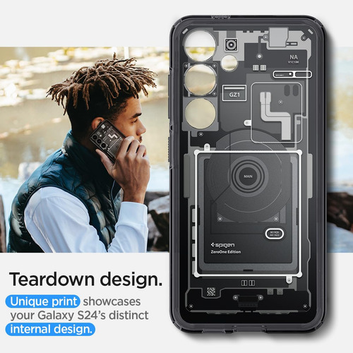 Funda Samsung Galaxy S24 Spigen Ultra Hybrid Zero One Negro Negro Zero One