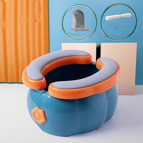 Cojín Rosa Portátil Y Plegable Para Baño Infantil